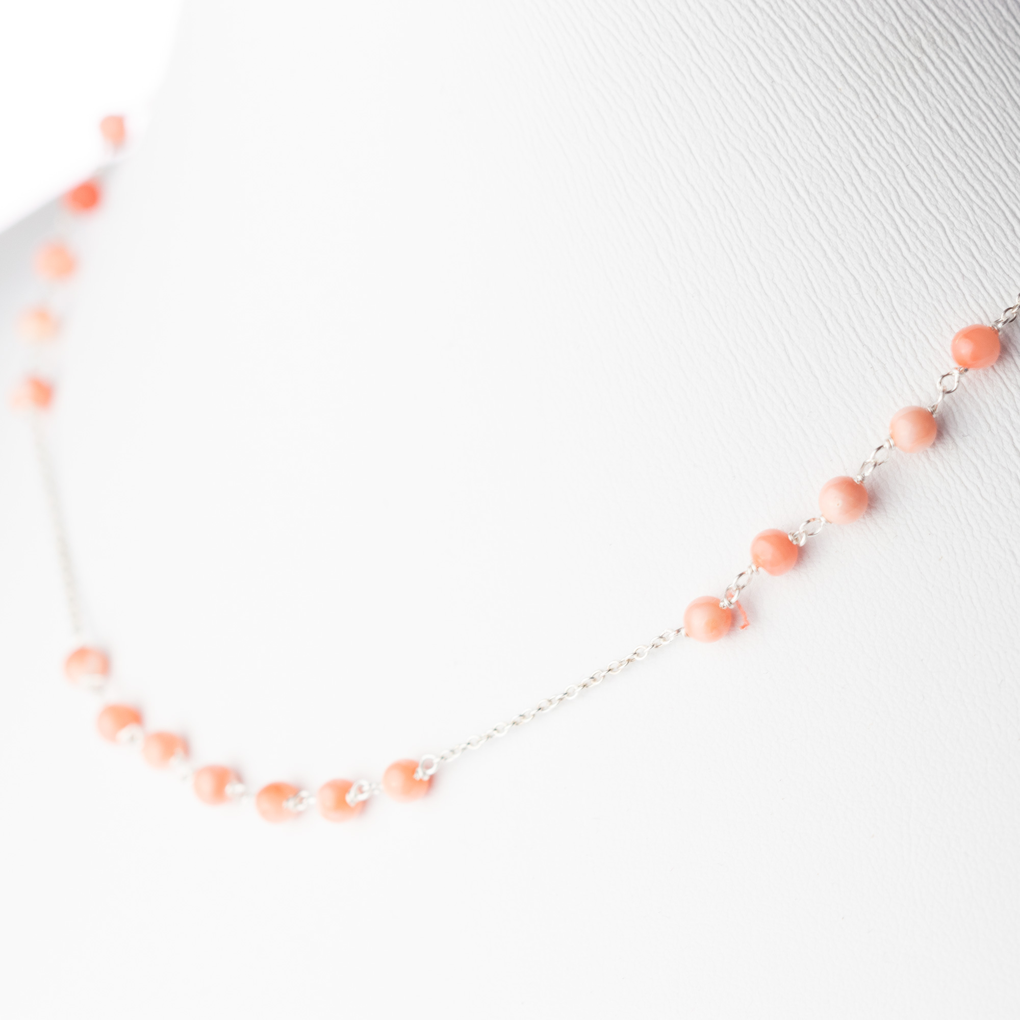 Pink coral necklaces - Intini Jewels